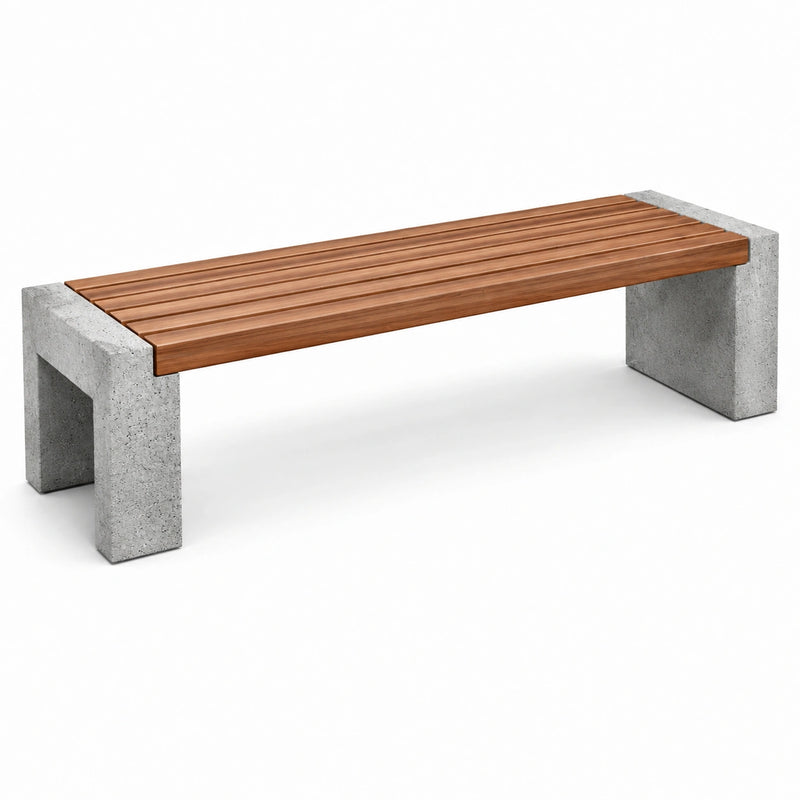 Banc en bois et béton 180 cm