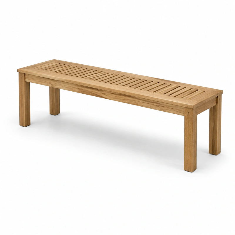 Banc en bois de teck massif extérieur 180 cm