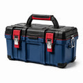 Boîte à outils en plastique polypropylène bleu, noir et rouge 52x25x25 cm